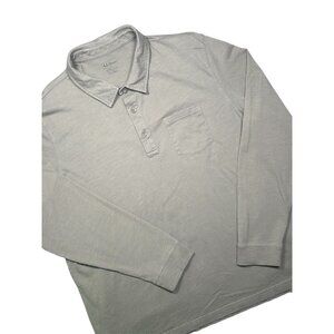 L.L. Bean Men’s XXL Reg Grey Slightly Fitted Collared Pocket Long Sleeve Shirt